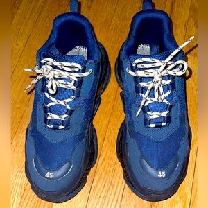 Balenciaga Navy Blue Clear Sole